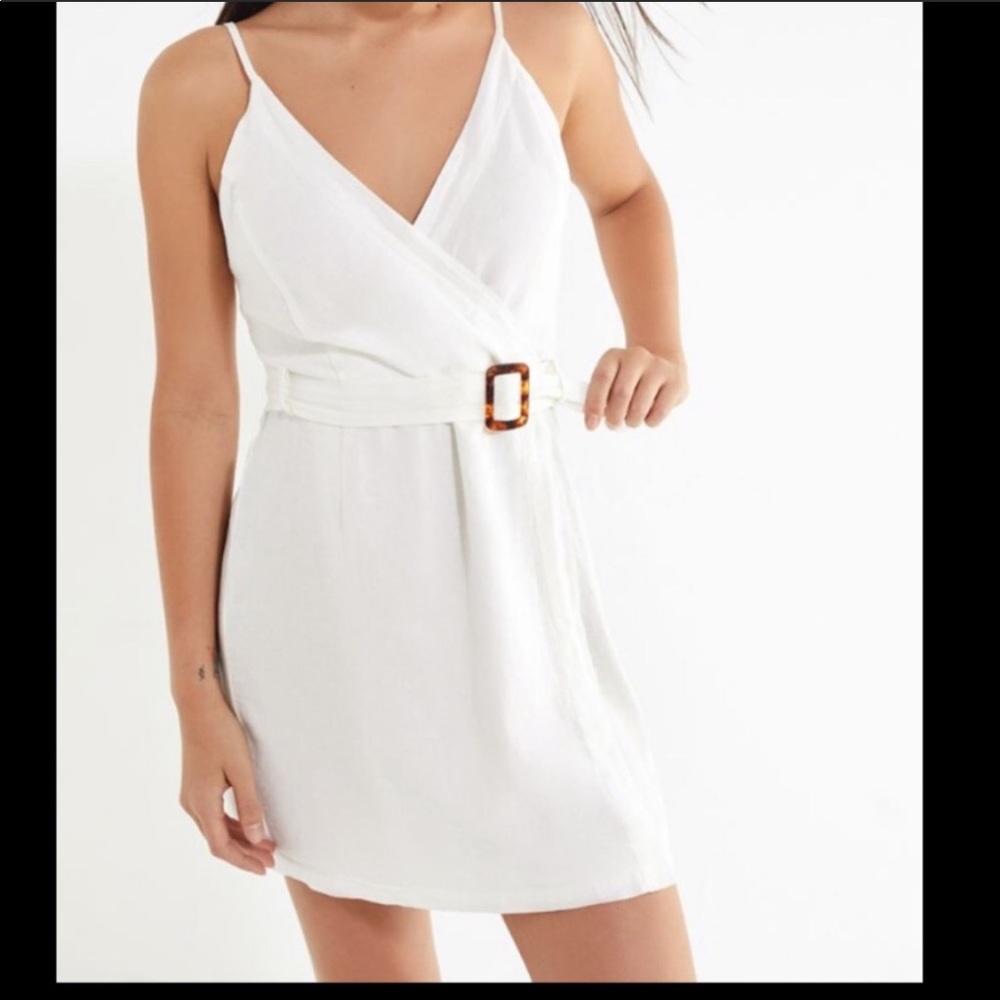 Urban Outfitters White Linen Dress